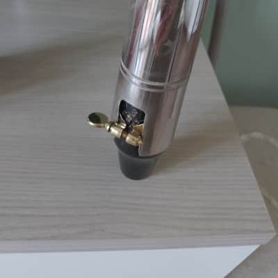 Rare Pomarico bass saxophone hard rubber mouthpiece, hadmade in Italy. image 10