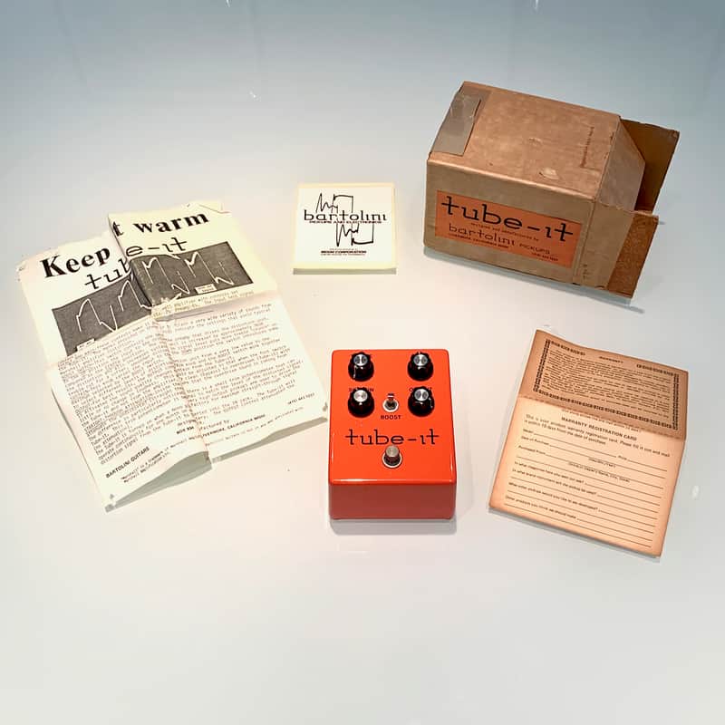 1980's Bartolini Tube-it Overdrive Booster Distortion * Museum Condition * NMINT, BOX, PAPERS image 1