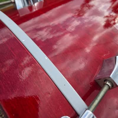Fibes/Corder/Darwin Clone 14x24 Bass Drum - Ruby Red (No Spurs) C013-33 image 4