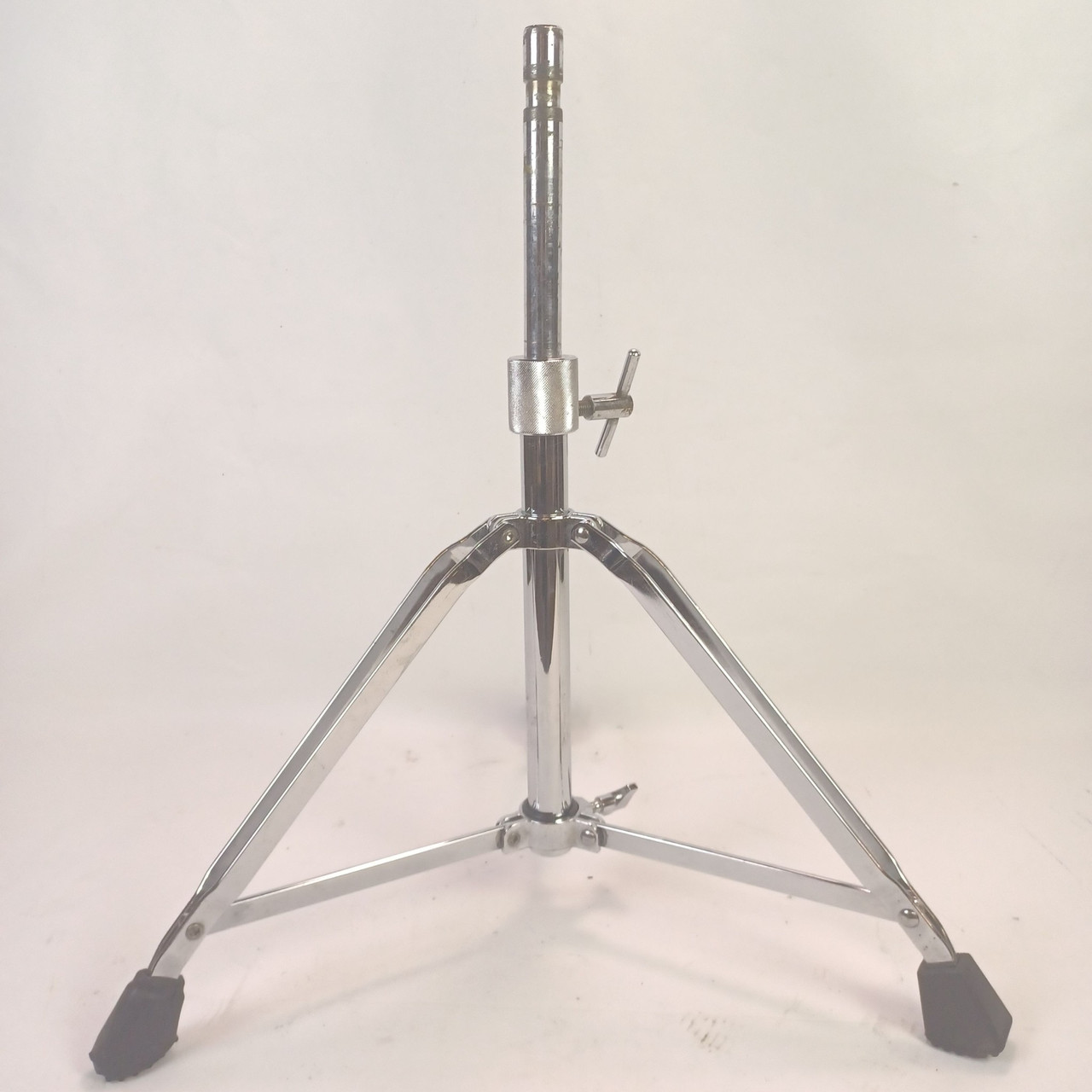 Drum Set Throne Tripod Base+Seat Holder Rod Double Braced Heavy Duty Chrome* — main photograph