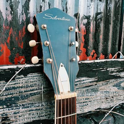 1968 Silvertone 57P633L Jumbo Acoustic Guitar - w/Case image 4