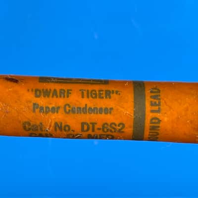 Cornell Dubilier 0.02uf Dwarf Tiger Wax Molded Tone Capacitor 1940’s image 1