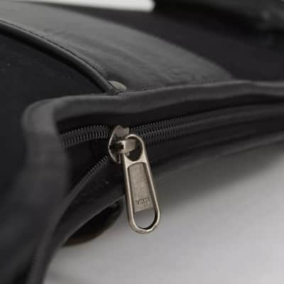 Harvest Fine Leather Black Buffalo & Canvas Electric Bass Guitar Gig Bag image 18