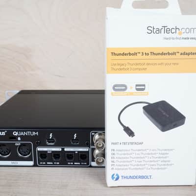 PreSonus Quantum Thunderbolt Audio Interface 2017 Black w/ Power Supply, Thunderbolt 3 Adapter image 5
