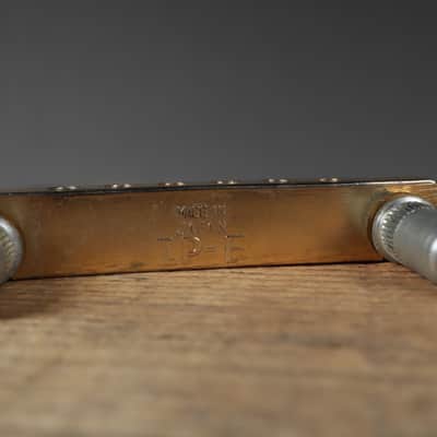 Vintage Ibanez Greco Les Paul Patent Pending Gotoh Japan Tune-o-Matic Bridge & Tailpiece Set Gold image 7