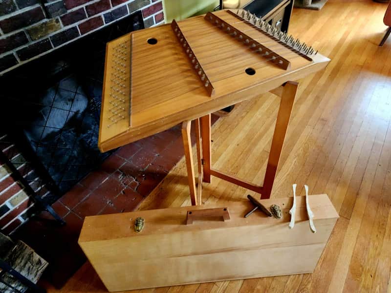 Handmade hammered dulcimer USA 12/11 1990s - natural image 1