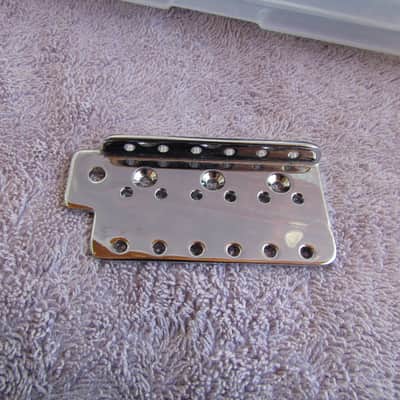 Fender Stratocaster Bridge Plate Chrome Plated Strat Bridge Plate Vintage Style image 1