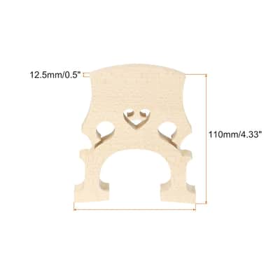 4/4 Cello Bridge Maple Wood For 4/4 Cello Replacement Instrument Parts image 2