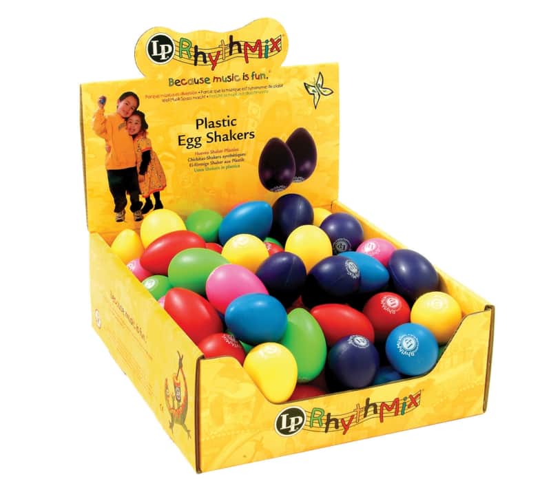 Latin Percussion LPR001BD48-I RhythMix Egg Shakers w/ Display Box (48 Pack) image 1
