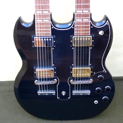 From the personal collection of Ben Harper: Gibson Custom Double Neck 6/6 1999 - Black image 7