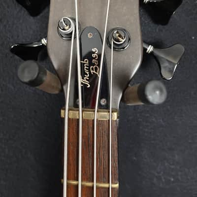 Warwick Thumb Bass Original NOS single tuner. Left Side Gotoh 1990s Black image 3