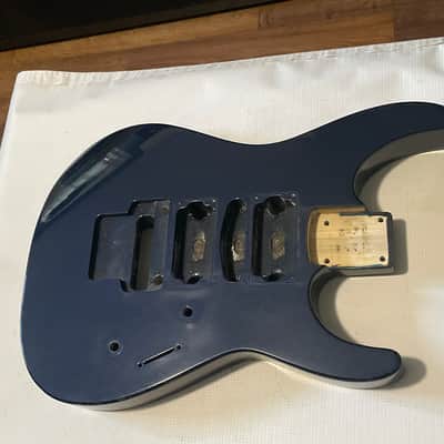 1990's Japan Jackson Professional DX2 Dark Blue Guitar Body Floyd Ready image 3