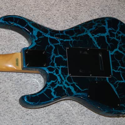 Vintage 1980s Super Strat - Crackle Finish - No Tariffs image 10