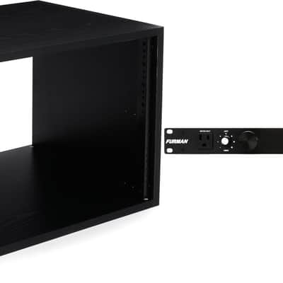 Middle Atlantic Products RK8 8U RK Series Rack - Black Finish Bundle with Furman M-8Lx Power Conditioner with Lights image 1