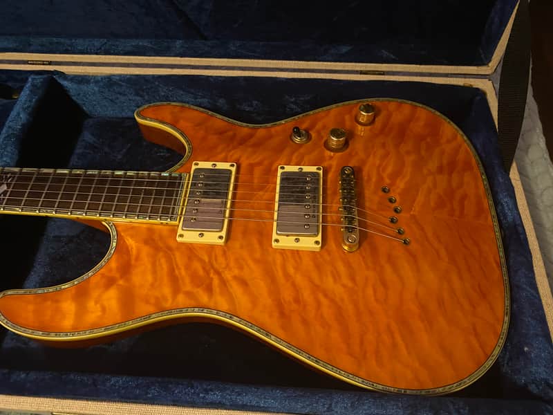 Schecter C-1 Elite 2003 - Amber image 1