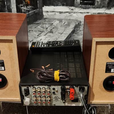 Onkyo Onkyo R-805X MIDI-sized stereo receiver with speakers 2000 - Black image 5