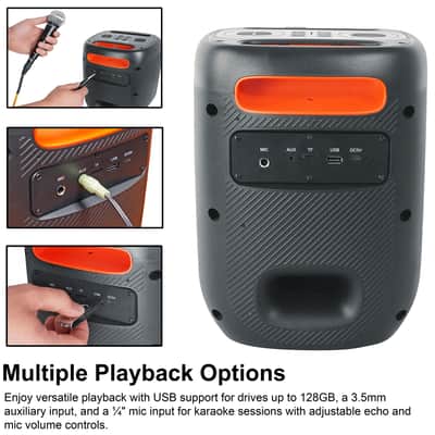 2 Rockville ROCKBOX PRO V2 6.5" 150w Portable Bluetooth Speakers w/Wireless Link image 6