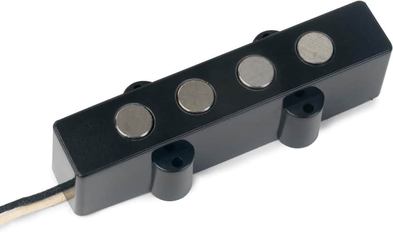 StewMac Fat Pole Pickup for Jazz Bass, Bridge Position, Black Cover image 1