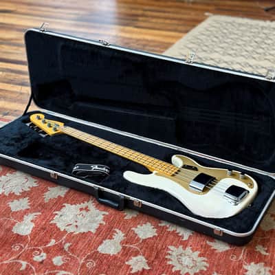 2008 Fender American Vintage '57 Precision Bass - White Gold image 12