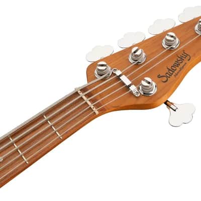 Sadowsky MetroExpress 21-Fret Vintage J/J Bass, Morado Fingerboard, 5-String - Solid Olympic White High Polish image 6