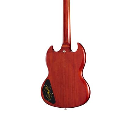 Mint Epiphone Inspired by Gibson Custom 1964 SG Standard with Maestro Vibrola Reissue Cherry Red w/case image 3