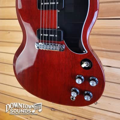 2025 Gibson SG Special P90 Electric Guitar with Gator 4G Gig Bag - Vintage Cherry, 6lbs 11oz image 3
