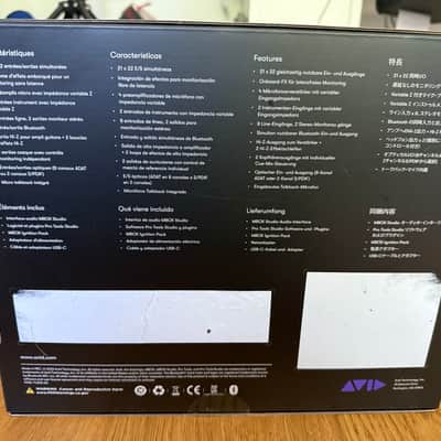 Avid MBox Studio 21x22 USB-C Audio Interface 2022 - Present - Black image 2