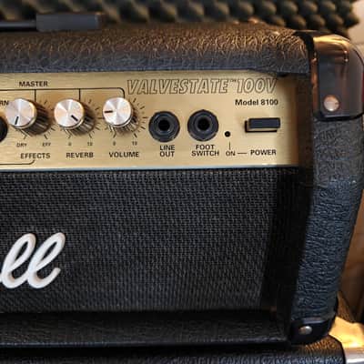 Marshall Valvestate 100V Model 8100 2-Channel 100-Watt Guitar Amp Head 1991 - 1998 - Black image 4