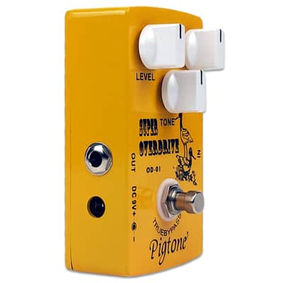 Pigtone PP-21 Super Overdrive Guitar Effect Pedal 9V DC-True Bypass image 5