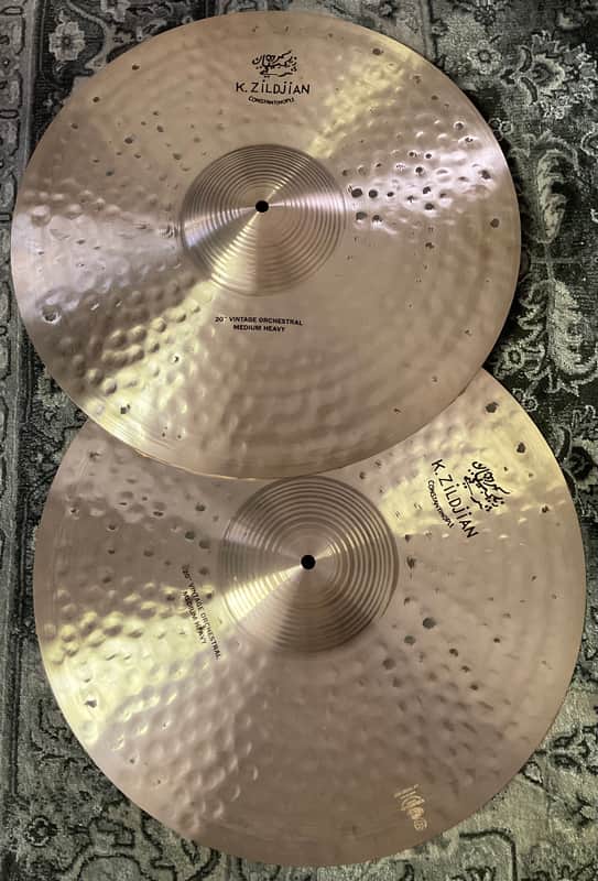 Mint Zildjian 20" K Constantinople Vintage Orchestral Medium Heavy Cymbal Pair W/Straps K1144 image 1