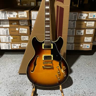 Ibanez JSM10EM John Scofield Signature Semi-Hollowbody Electric Guitar - 2-Tone Burst image 1