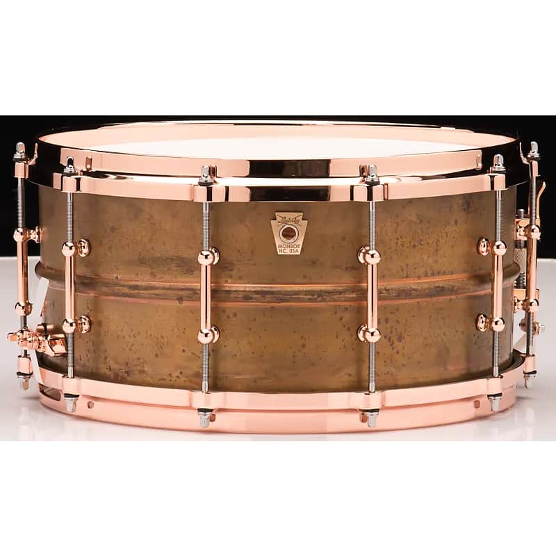 Ludwig LC663TC Copper Phonic 6.5x14" 10-Lug Snare Drum with Tube Lugs image 1