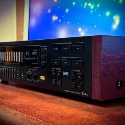 SONY SEQ-333ES Vintage Stereo Graphic Equalizer Side Wood Panels image 4