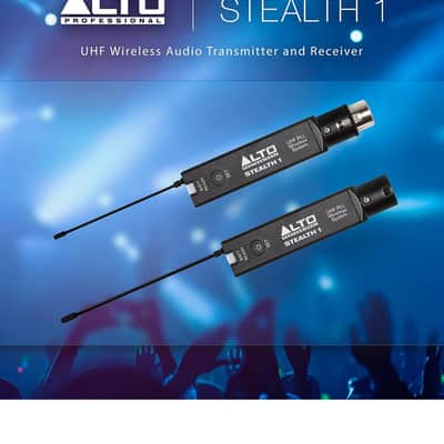 Alto Professional Stealth 1 Mono UHF XLR Wireless System image 4