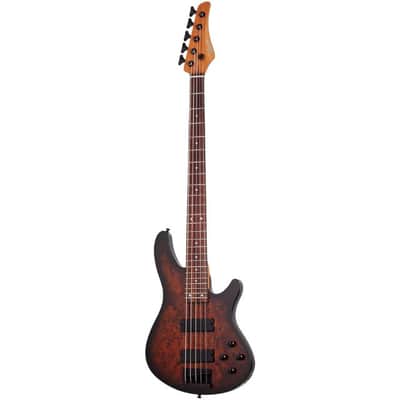 Schecter 3972-SHC C-5 Standard 5 String RH Electric Bass - Tobacco Burl image 2