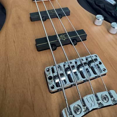 Warwick RockBass Corvette Basic Bass Guitar - Natural 4-string Electric Bass with Alder Body, Maple Neck, Wenge Fingerboard, and 2 Single-coil Pickups - Natural Corvette Basic Bass 2024 - Natural image 1