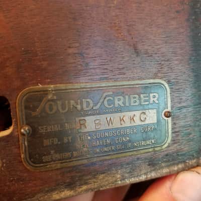 Sound Scriber Rare Vintage Record Cutting Lathe small tube amp Soundscriber 1930s-1940s - stained wood image 15