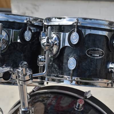 Used PDP MX Series 10", 12", 14", 22" Drum Kit in Black Diamond Pearl image 5