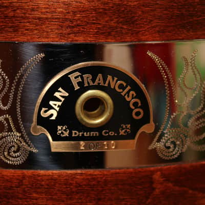 San Francisco Drum Co. 1906 - 2006 Earthquake & Fire Commemorative Snare Drum. #2 of 10. - San Franc image 2