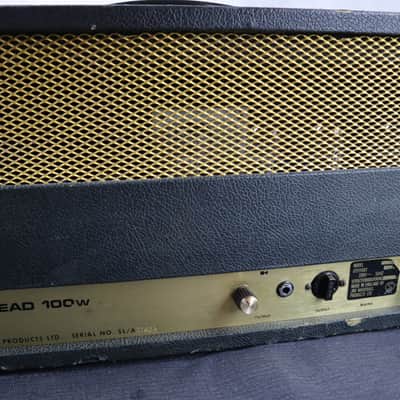 1969 Marshall Super Lead 100w Guitar Amp Head Vintage model 1959 original post plexi metal panel JMP 100 watt Rock n Roll Machine AC/DC Jimi Hendrix Amplifier image 12