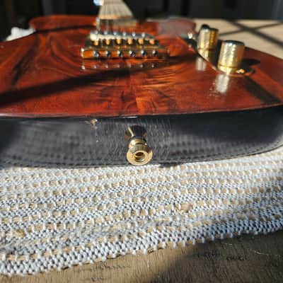 Custom Build Telecaster Style Guitar -- Figured Black Walnut & Baked Ash Body w/ HSC image 7