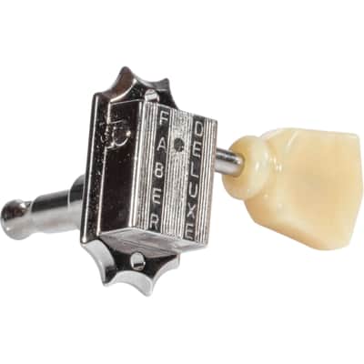 Faber FKT33BB-NG Faber Kluson style tuners, 3+3, bolt bushing, nickel glossy image 3