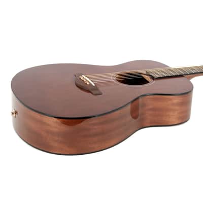 Yamaha Storia III Concert Mahogany Acoustic Electric - Chocolate Brown image 6