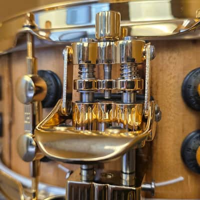 Sonor SQ2 Snare, 14x5.5, Heavy Beech, African Marble w/ Gold Hardware image 10