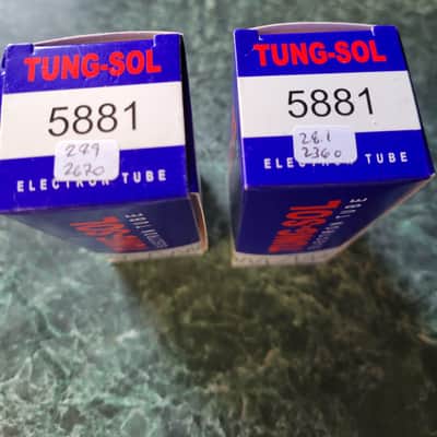 TUNG-SOL 5881 '70's New matched pair image 1