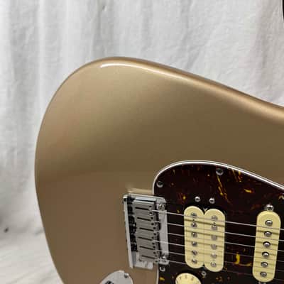 Parts Warmoth Alder body + 2022 Fender American Professional II neck Stratocaster Guitar with Case - Fire Mist Gold image 5
