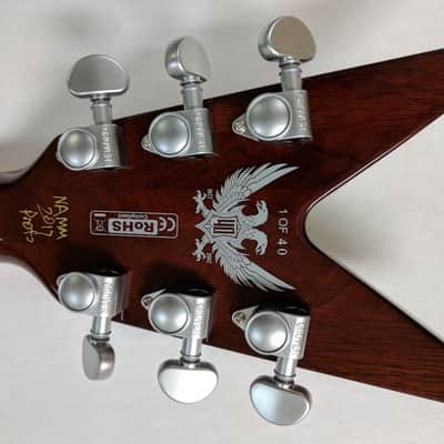 Dean ML 40th Anniversary #1 of 40 Floyd Rose Trem  2017 Faded Denim Guitar image 7