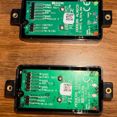 Fishman PRF-MHB-SB2 Fluence Modern Humbucker Pickup Set 2010s - Black image 2