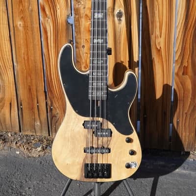 Schecter DIAMOND SERIES Model-T - Exotic Natural Satin 4-String Electric Bass Guitar image 4