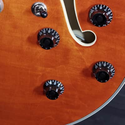 Eastman T59/TV-AMB Amber Semi-Hollowbody Electric Guitar image 13